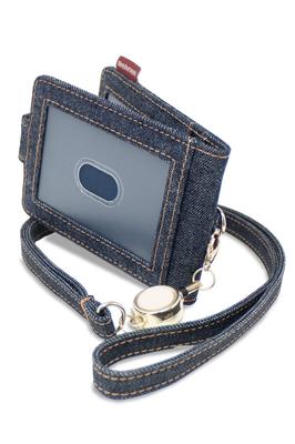Pass Case Pass Case Okayama Denim with Reel Bifold Indigo Blue [Need Network] Men's