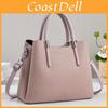 Pu Leather Large Shoulder Bag With Multiple Pockets For Office And Daily Use
