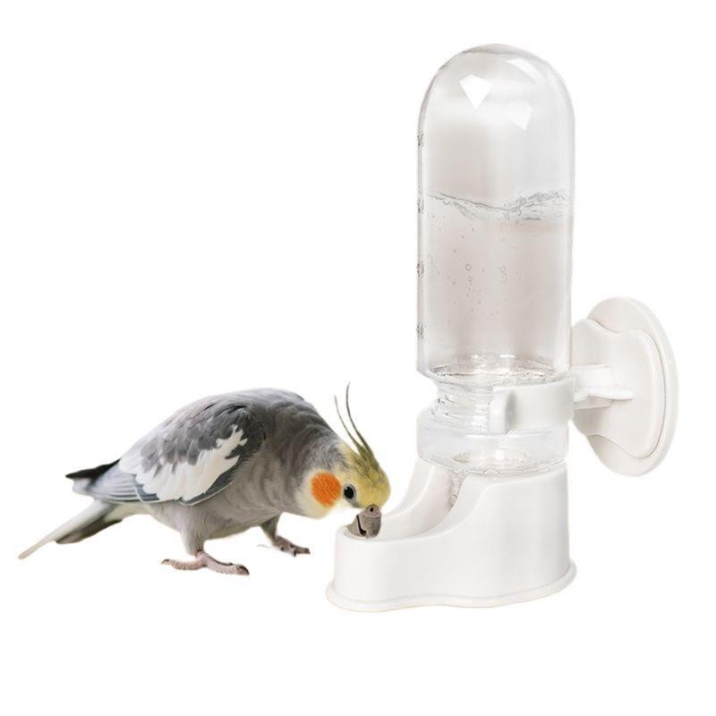 2PCS Automatic Bird Water Dispenser Gravities Water Bottle for Parrots and Small Bird Hanging Design Easy Installation