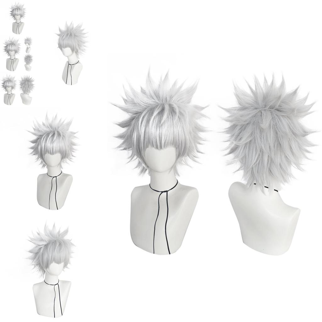 Hunterxhunter Cosplay-Perücke aus Hochtemperaturseide für Rollenspiele und Kostümveranstaltungen