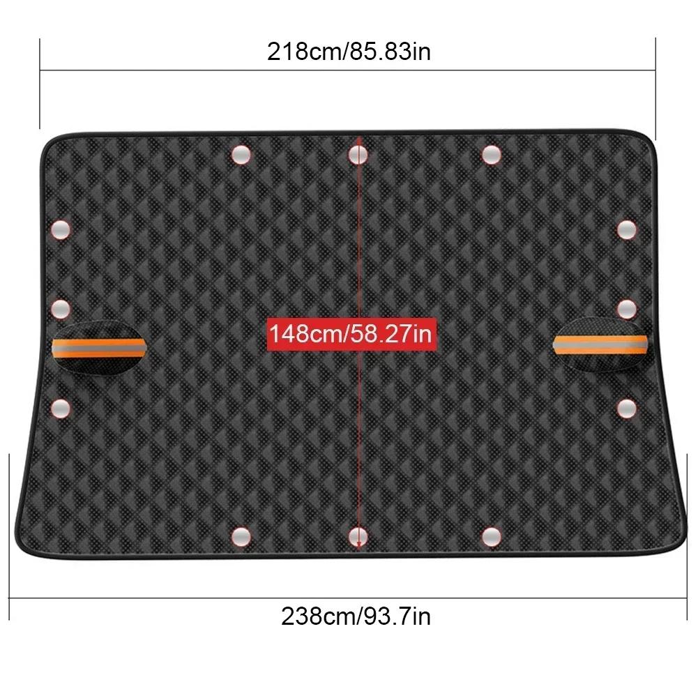 

Получехол для автомобиля Черный Защитник Зимний Тент Снежные Чехлы Защитный Экран Лобового Стекла Наружный Солнцезащитный Козырек Водонепроницаемый Автомобиль