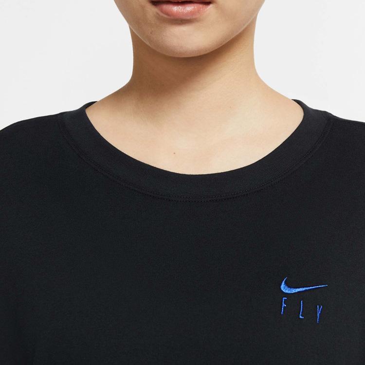 Nike Dri-Fit Basketball Short Sleeve T-Shirt Women Tops Black CV0951-010
