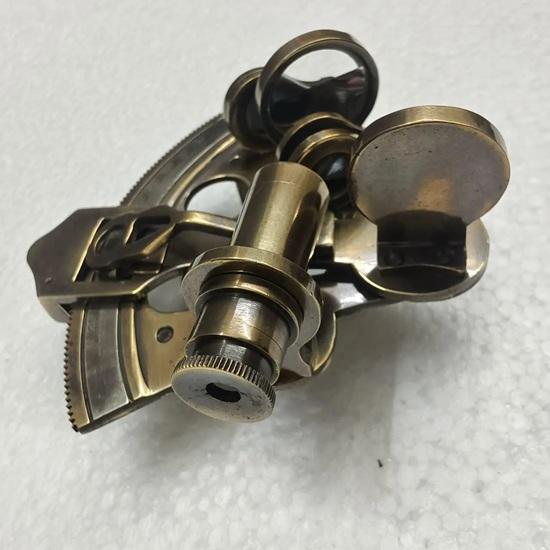 7.62 Cm Brass Kelvin Hughes Sextant London 1937 Marine Navigational Instrument Wedding Anniversary Birthday Christmas Fathers Mothers Gift