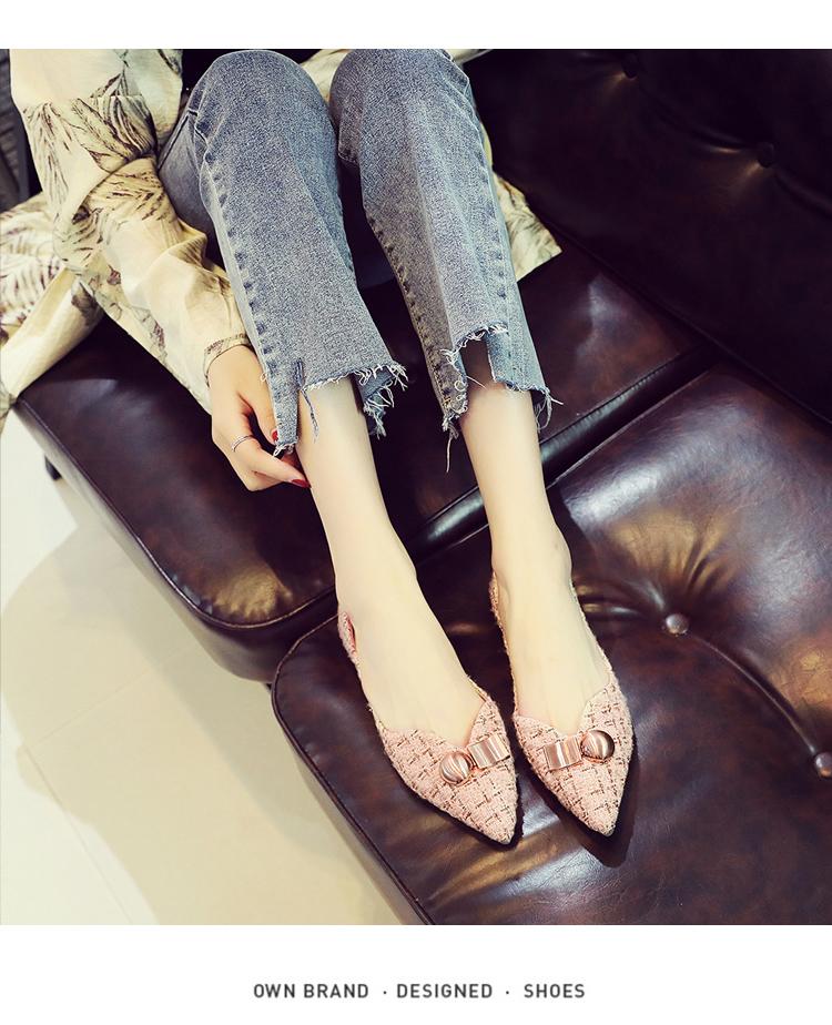 Modische Ballerinas für Damen Frühling Herbst 2025 Neu Spitz Flach Flache Ausschnittschuhe Übergröße Damenschuhe 42 43 44 Slipper Damen