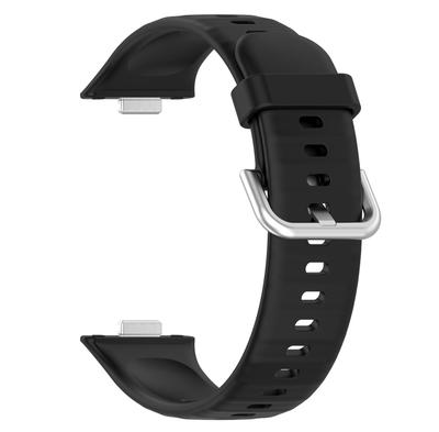 [SHEAWA] für HUAWEI WATCH FIT 3/4 Pro/4 Band, Armband, Ersatzband, Silikon, Flexibles Armband, Zubehör (Schwarz)