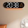 Large LED Wall Clock with Remote Control and Count Down Function 2 Alarms Temperature for Students and Professional