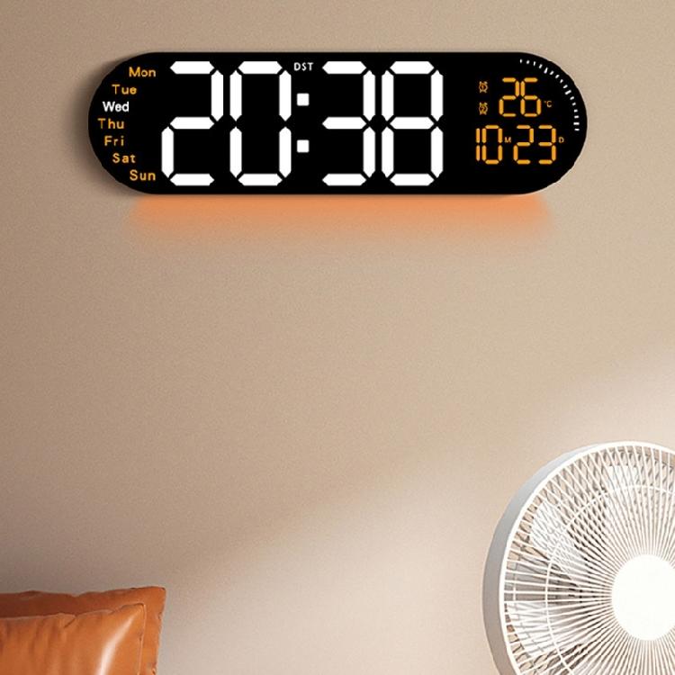 Large LED Wall Clock with Remote Control and Count Down Function 2 Alarms Temperature for Students and Professional