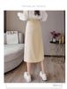High-Waisted Slimming Midi Skirt for Women, 2024 Spring Collection, Plus Size Hip-Hugging Design, Curvy Fit