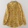 Japanese Women's Cotton Linen Floral Long Sleeve Shirt - Autumn Collection