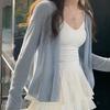 Women's Ice Silk Knitted Cardigan Coat - Spring/Summer 2026 Sun Protection Shawl for Dresses