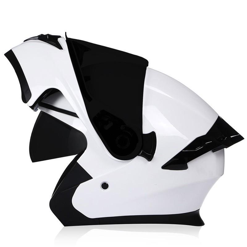 BLD Motorcycle Helmet Men's Full Double Lens Exposed Universal Riding Throughout