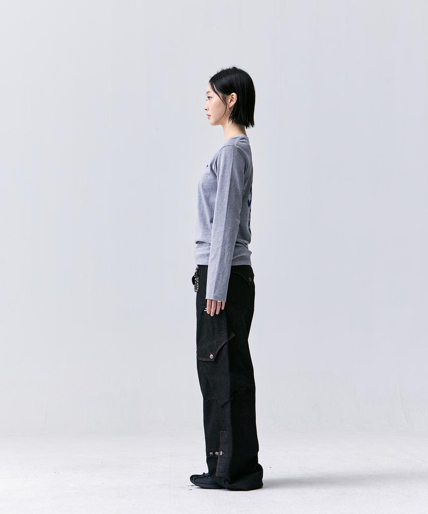 TANSANMAGNESIUM Bone Long Sleeve (Gray/Blue)