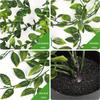 3pcs Artificial Hanging Potted Plants, Fake Hanging Eucalyptus Vine, Mandala Vine and Pea Pods with Pots, Indoor Outdoor Hanging Decor