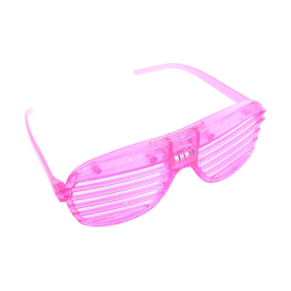 Dark Party Sunglasses Neon Light Up Glasses LED Glasses Shutter Shades Glasses Glow Sticks Glasses