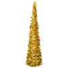 VidaXL Pop-up Artificial Christmas Tree Golden 180 Cm PET