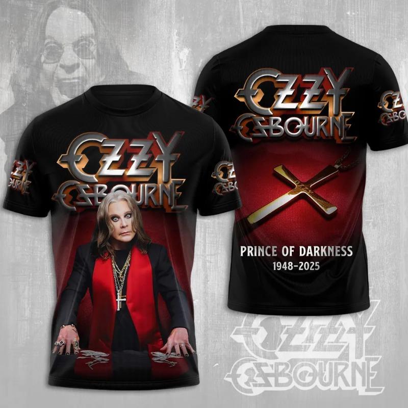 Rock Ozzy Osbourne Band 3d Print T-shirt Men Women Fashion Hip Hop Short Sleeve Oversized Sports O-Neck Men Tops Tees