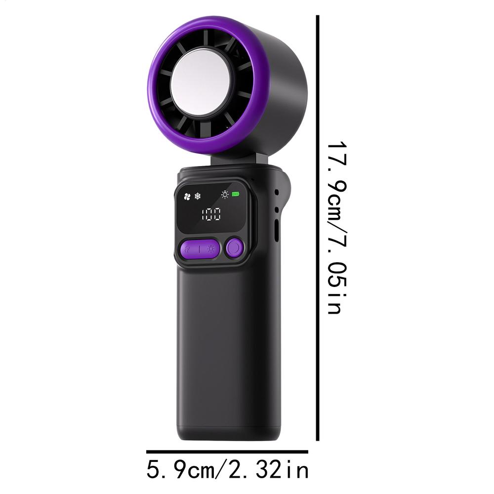Small Fans Portable Foldable Ultra Quiet 5 Speeds Cooling Portable Tabletop Fan For Outdoor Travel Beach Camping Hiking Home