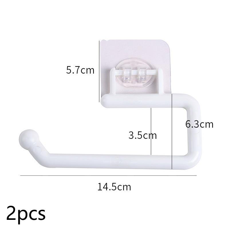 No Drill Kitchen Paper Towel Roll Holder Counter Space Saving Adhesive Rack Dishcloth Hanger for Small Kitchens