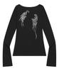 Mucent Ether Angel Wings Long Sleeve Tee (2 Colors)