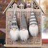 3pcs Handmade Christmas Knitted Doll Pendant Reusable Christmas Tree Decoration Gnome Doll  Gifts