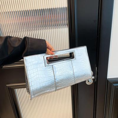 Temperamenttasche mit Krokodilmuster, neue einfache Retro-Clutch für Damen, exquisite Damentasche, kleine Dinner-Clutch