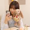 31cm Bonnie Rabbit Holding Birthday Cake Plush Animals Cute Bunny Accompanying Doll Easter Gift Kids Birthday Decors