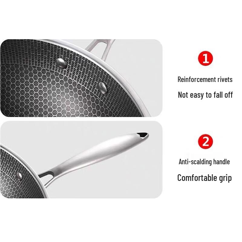 Sigore 316L Stainless Steel Stir-Fry Wok