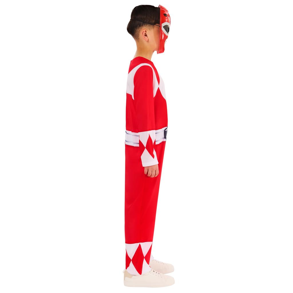 Mighty Morphin Power Rangers Childrens/Kids Red Power Ranger Costume