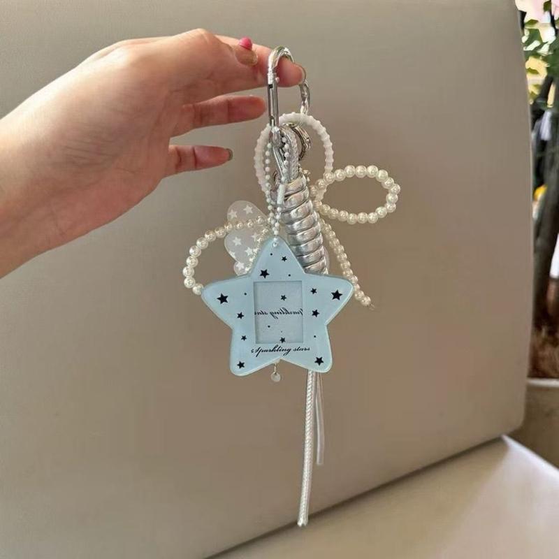 Stylish Five Point Star Bag Charm keyring Perfect For Gift Giving And Personal Use Available In Multiple Colors