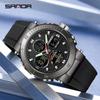SANDA Sport Men's Watches Fashion Luxury Waterproof Multi Function Quartz Wristwatches Military Digital Date Week Luminous Clock