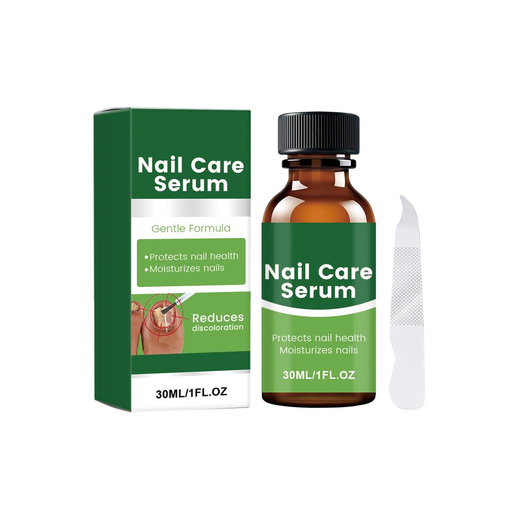 Nail Care Serum 30ML Gentle Formula Protects Nail Health Moisturizes Nails Reduces Discoloration Nail Treatment Liquid for Healthy Nails