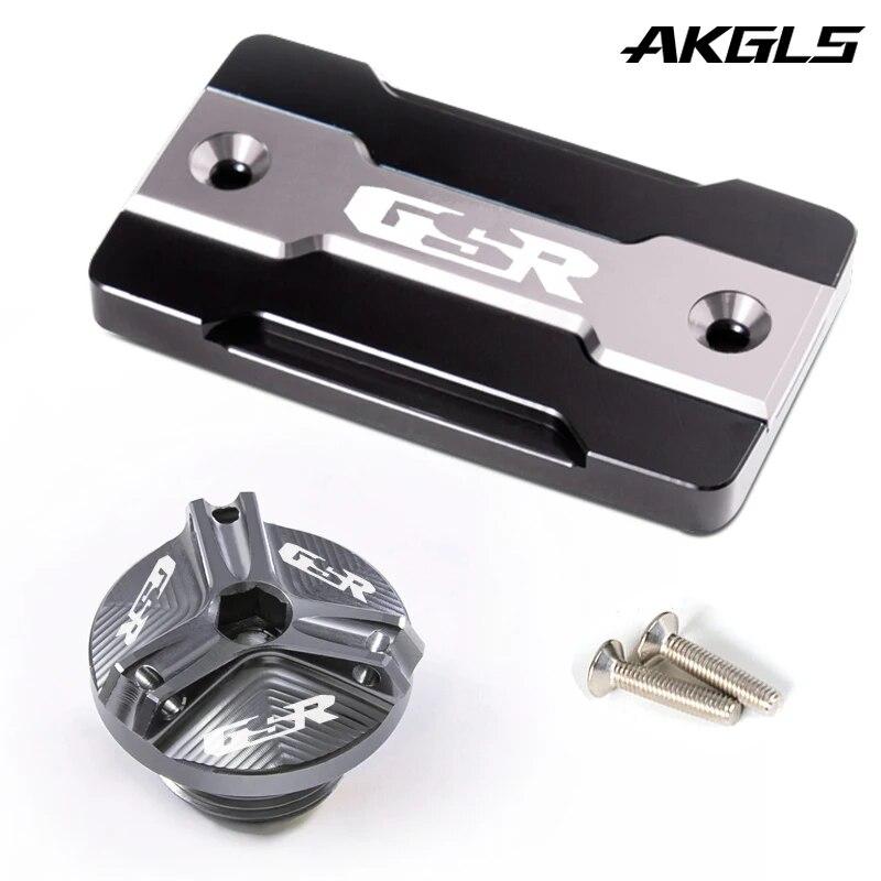 For Suzuki GSR 750 400 600 GSR750 GSR400 GSR600 motorcycle front brake fuel tank cap and engine oil filler cap accessories