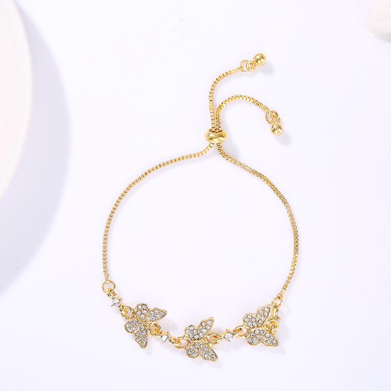 Korean Style Zircon Flower Bracelet for Women - Trendy, Simple, Personalized Design