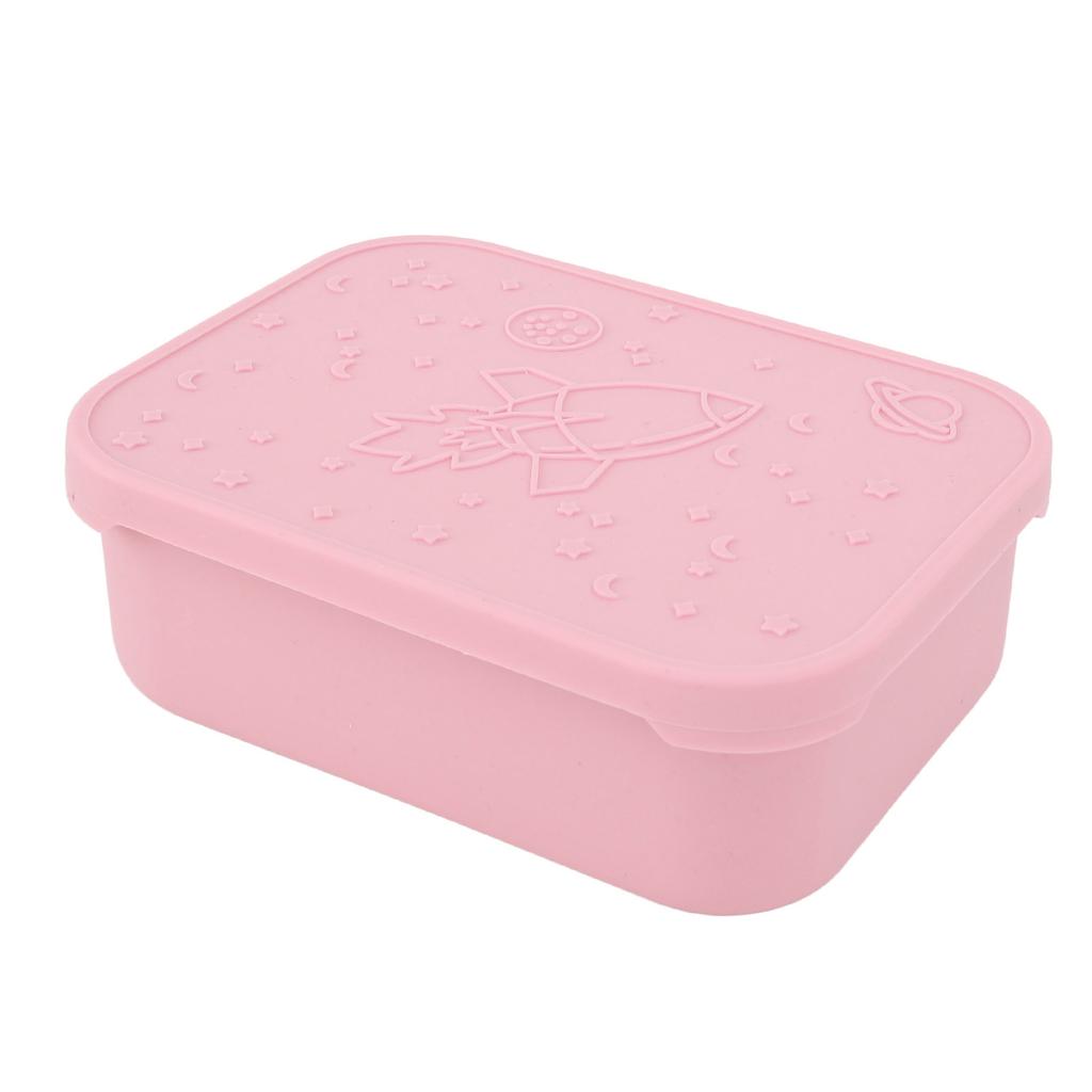 Edelstahl Lunchbox 850ml Auslaufsicher Versiegelt Bento Box mit Beweglicher Trennwand für Schule Büro Picknick