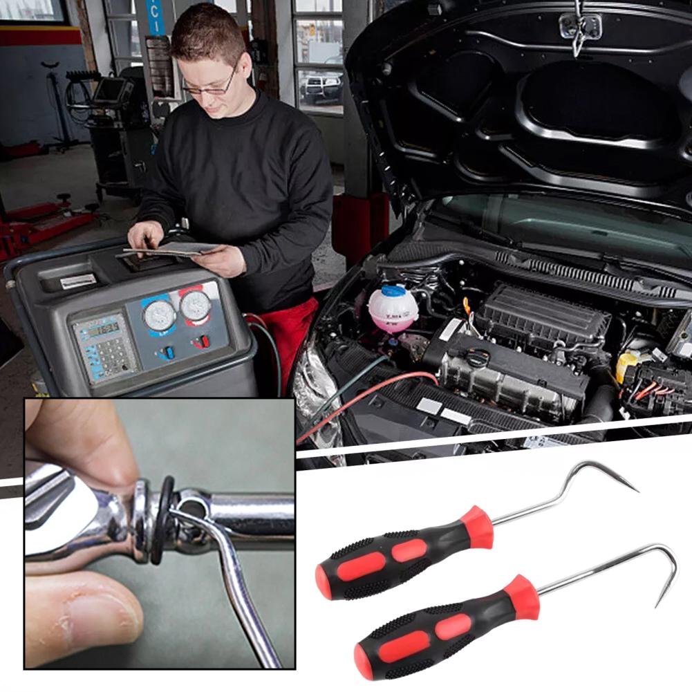 2pcs Car Oil Seal Screwdriver Hook Puller O-ring Seal Car Maintenance Tool Disassembly And Maintenance Tool