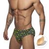 Men Swim Briefs Trunks Color Blocking Fashion Print Tight Fit Sexy Swimwear Beach Wear Tanning Surfing GYM