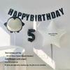 Extra-Large Five-Point Star Balloon Foil Decoration for Children's Birthday Backdrop