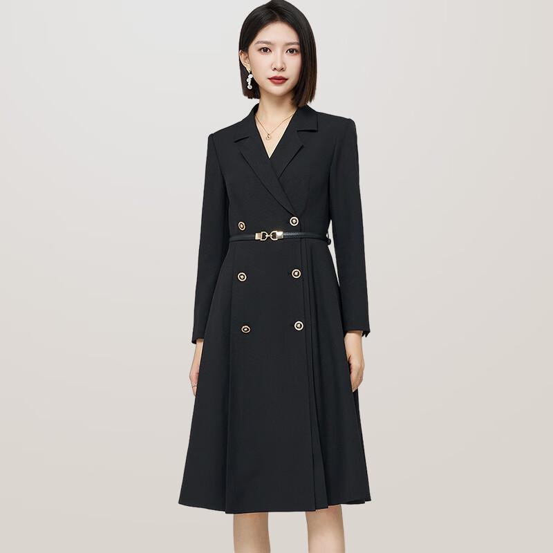 Women s Double-Breasted A-Line Suit Dress 3XL