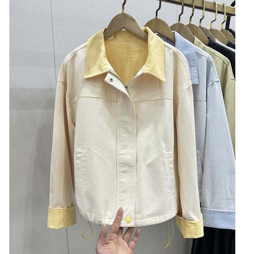 Women's Denim Patchwork Short Jacket - Stylish Early Spring New Arrival