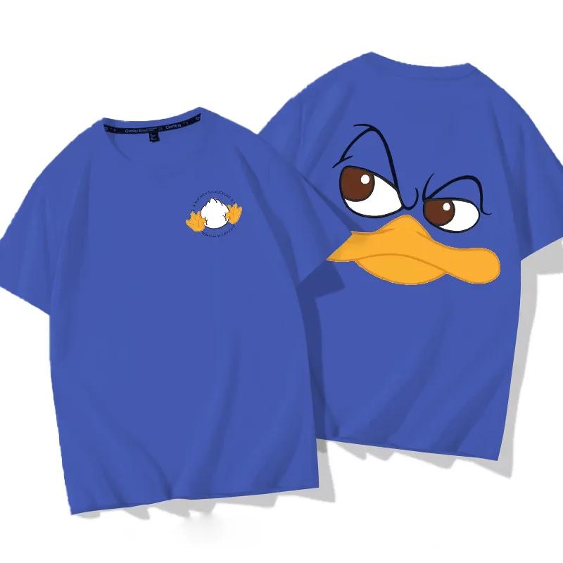 Cute Ducks T Shirt 100% Cotton Short Sleeve T-shirt Fashion Oversized WoT-shirts Casual Street Clothing