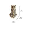 King Head Brass Knife Bead EDC Outdoor DIY Paracord Woven Lanyard Pendant Handmade Punk Charms Jewelry Accessories Tool
