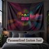 Custom Name Text Tapestry,Green Day Decorative Wall Hanging, Background Tapestry For Home Bedroom