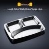 Le Yong Tu Stainless Steel Divided Dinner Plate
