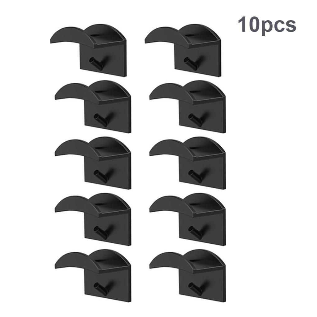 Paquete de 10 ganchos para gorras de béisbol, autoadhesivos, pretaladrados, para armario, dormitorio, oficina, almacenamiento de sombreros.