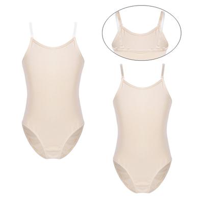 Body da ginnastica per bambine, con spalline regolabili, per danza classica