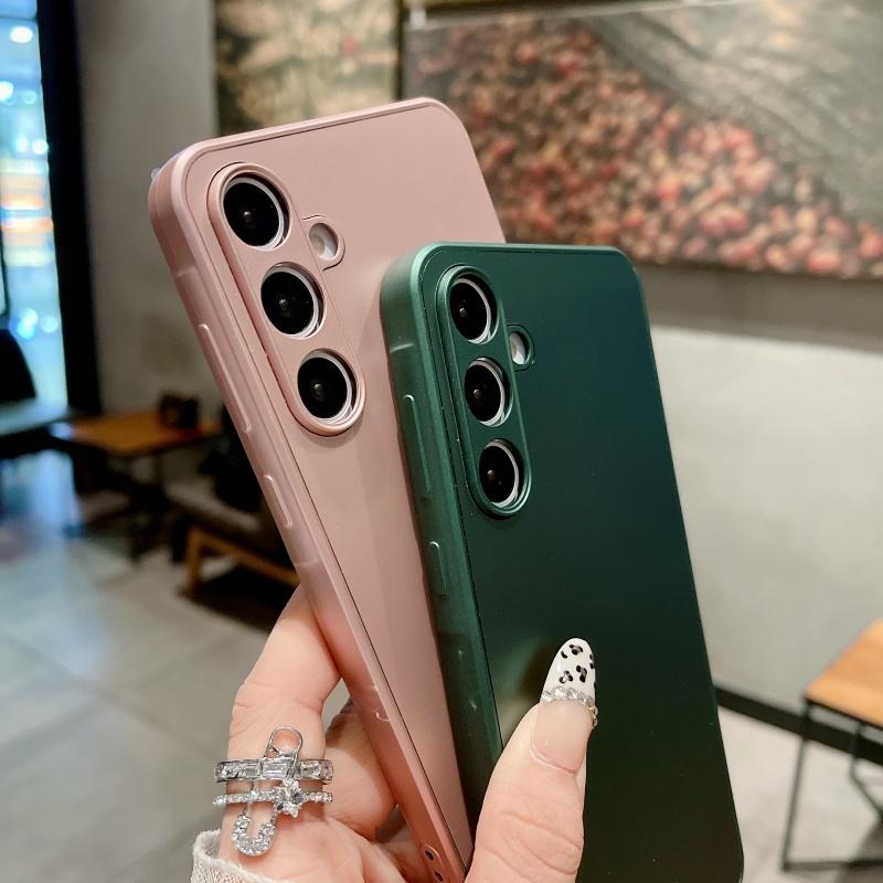 Luxury AG Matte Tempered Glass Case For Samsung S25 S24 S23 FE S22 S21 Ultra Plus A55 A54 A53 A52 A14 A72 A71 Note 10 20 Cover