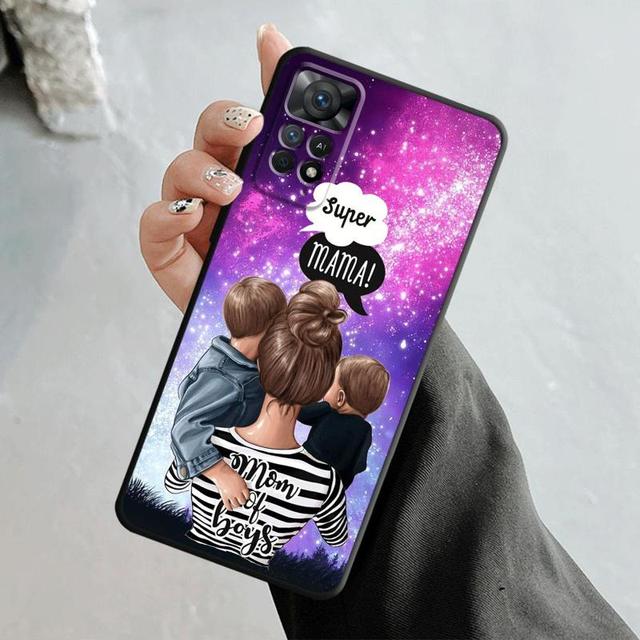 Cassa del telefono Per Xiaomi Redmi Nota 12 11t 11s 11 10 8 Pro 9 9s 9t 8t Per Mi 10 8 9a 9c 10c K40 Borsette Super Mamma Baby Girl Boy