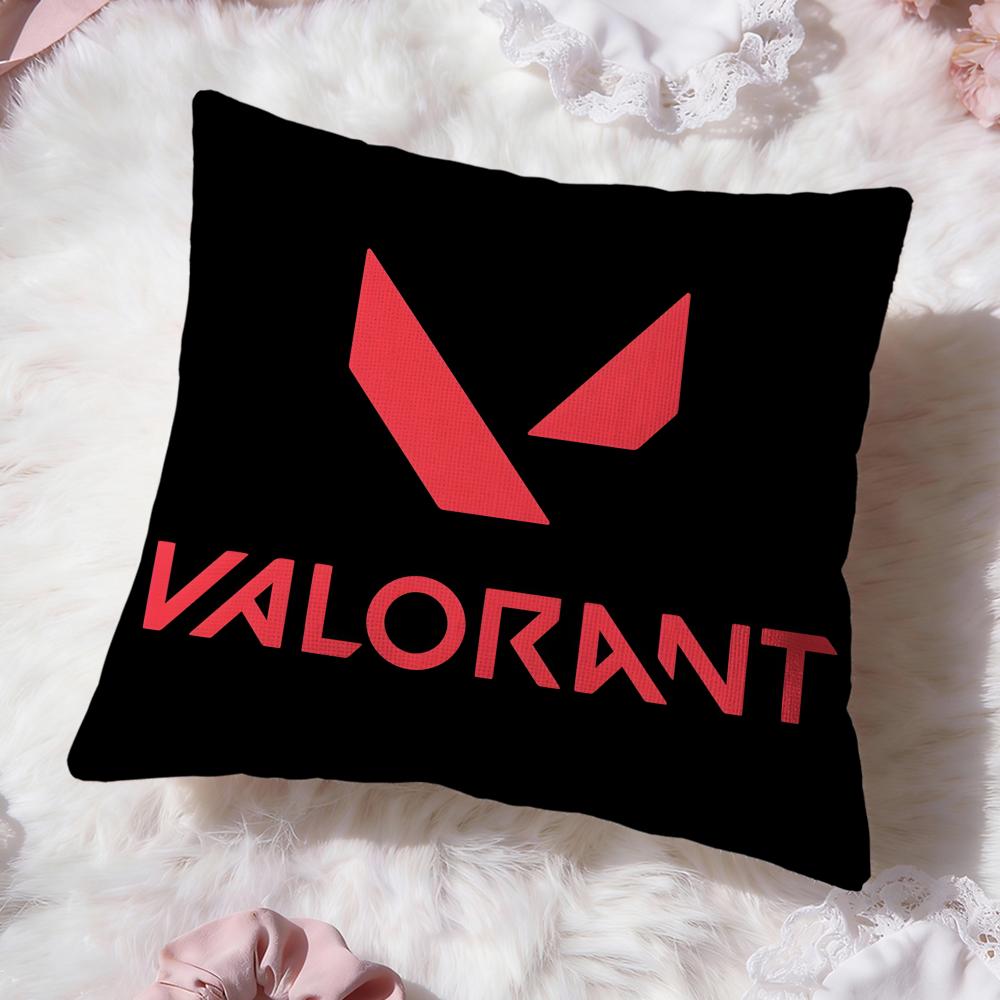 Game v-Valorants Cushion Cover Premium Comfort Reversible Pillow Cove -Two In One Design for Any Room & Car Interior