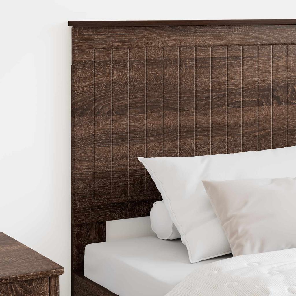 Headboard in Brown Oak Effect 90 cm Particleboard