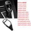Carbon Fiber Gear Shift Knob Cover Cap For BMW 1 2 3 4 5 6 Series X3 X4 X5 X6 F20 F22 F30 F34 F36 F10 F11 F06 F25 F26 F15 F16